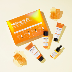 مجموعة البروبوليس وفيتامين بي 5 لتفتيح وحماية البشرة سوم باي مي some by mi Propolis and Vitamin B5 set to lighten and protect the skin